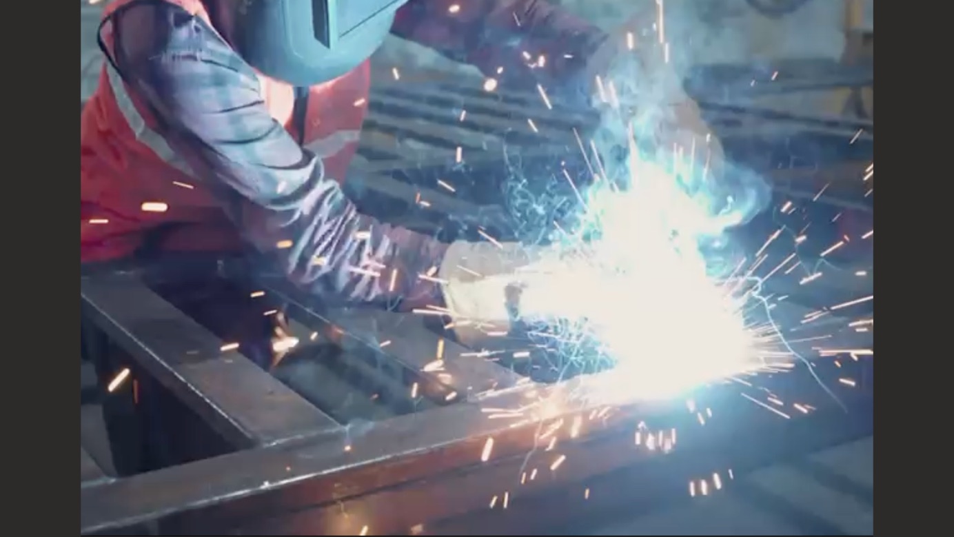 Structural steel fabrication shop