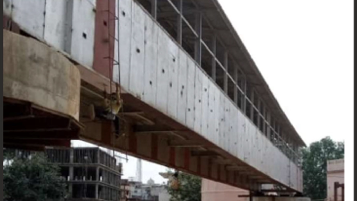 FOB Chitrakoot steel bridge underside