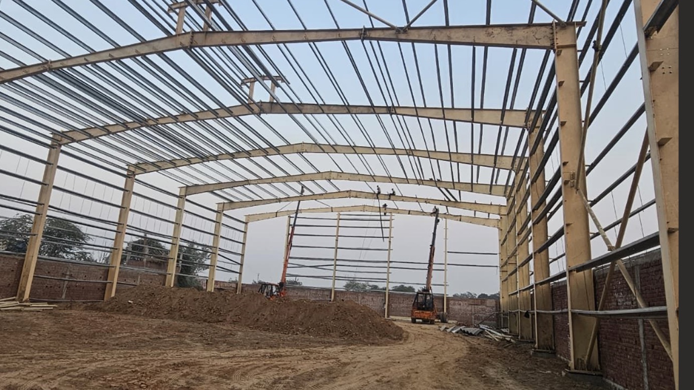 Pre-engineered building steel structure