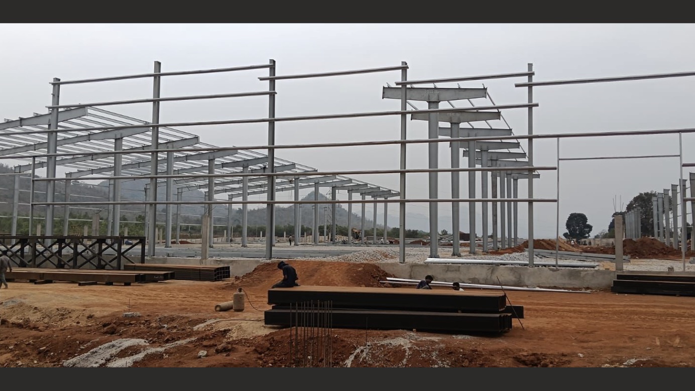 Warehouse steel structure